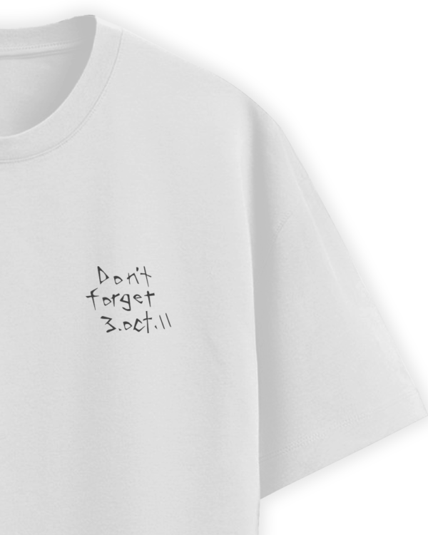 Camiseta Fullmetal Alchemist - 'Don't forget 3.oct.11'